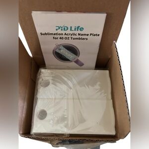 PYD Life Acrylic Name Plates For Tumblers 20 Pack Artist Create Art New In Box